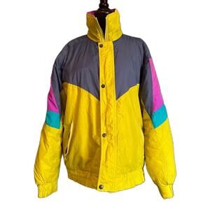 Vintage Retro colorblock woman’s 80s 90s ski Jacket Windbreaker